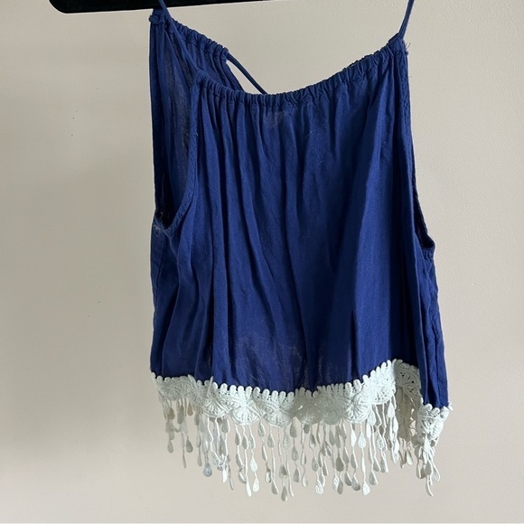 Kori | Blue Raindrop Tank Top - Picture 2 of 7